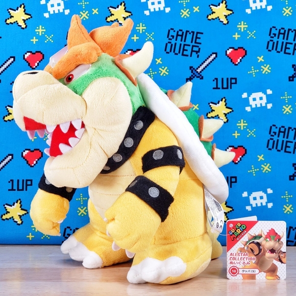 Little Buddy Nintendo BOWSER 10" #10 2017 All Star Super Mario Collectible Plush - Picture 7 of 12